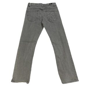 DC SHOES Y2K women's grey straight leg low-rise jeans, size 26.